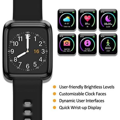  [아마존 핫딜]  [아마존핫딜]DoSmarter Smart Watch IP68 Waterproof GPS Running Fitness Activity Tracker Watch with 1.3 Inches Color Screen, Bluetooth Heart Rate Monitor Smart Wrist Watches with Sleep Tracker f