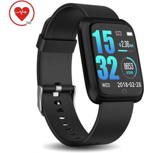  [아마존 핫딜]  [아마존핫딜]DoSmarter Smart Watch IP68 Waterproof GPS Running Fitness Activity Tracker Watch with 1.3 Inches Color Screen, Bluetooth Heart Rate Monitor Smart Wrist Watches with Sleep Tracker f