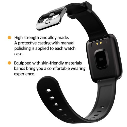  [아마존 핫딜]  [아마존핫딜]DoSmarter Smartwatch, Fitness Armband Trackers Wasserdicht Uhr mit Schrittzahler Pulsmesser Blueooth Armbanduhr fuer Herren Damen Kinder Android iOS