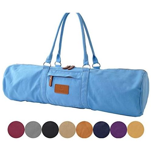  [아마존베스트]#DoYourYoga Yogatasche Damayanti Segeltuch gefertigt/Tasche fuer Yogamatten- und Pilatesmatten bis zu Einer Groesse von 186 x 60 x 0,5 cm/Yogatrageschae (Yogabag) / In 9 Farben