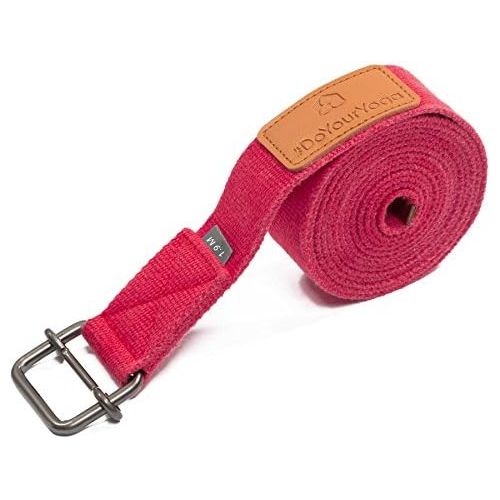  [아마존베스트]#DoYourYoga Yaro Yoga Strap Sturdy Metal Clasp Length 1.9 m / 2.5 m / 3 m Available in Twelve Trendy Colours Ideal Yoga Accessories for Stretching Exercises & Intricate Asanas