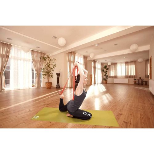  [아마존베스트]#DoYourYoga Yaro Yoga Strap Sturdy Metal Clasp Length 1.9 m / 2.5 m / 3 m Available in Twelve Trendy Colours Ideal Yoga Accessories for Stretching Exercises & Intricate Asanas