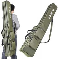 [아마존베스트]Lixada Fishing Rod Bag 130 cm Two Layer Fishing Tool Carrying Case Carrier Travel Bag Fishing Cover Bag