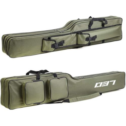  [아마존베스트]Lixada Fishing Rod Bag 130 cm Two Layer Fishing Tool Carrying Case Carrier Travel Bag Fishing Cover Bag