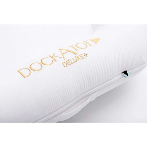  DockATot Deluxe+ Dock (Pristine White) - The All in One Baby Lounger - Perfect for Co Sleeping -...