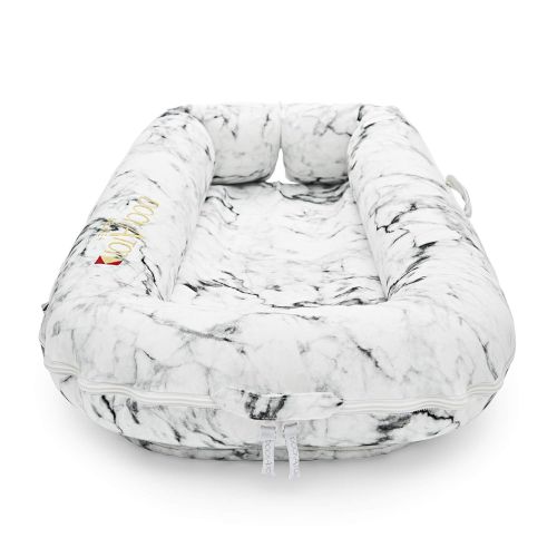  DockATot Deluxe+ Dock (Pristine White) - The All in One Baby Lounger - Perfect for Co Sleeping -...