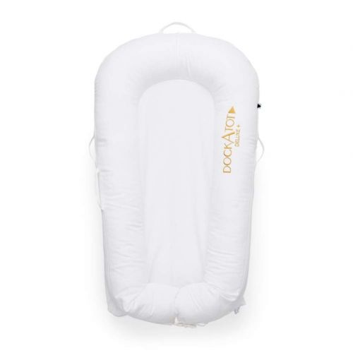  [아마존베스트]DockATot Deluxe+ Dock (Pristine White) - The All in One Baby Lounger - Perfect for Co Sleeping - Suitable from 0-8 Months (Pristine White)