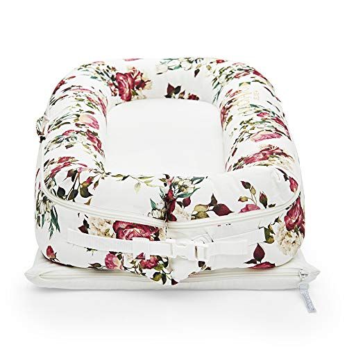  [아마존베스트]DockATot Deluxe+ Dock (La Vie en Rose) - The All in One Baby Lounger, Portable Crib and Bassinet - Perfect for Co Sleeping - Breathable & Hypoallergenic - Suitable from 0-8 Months