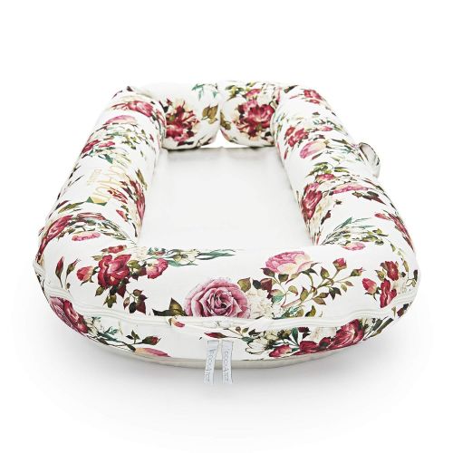  [아마존베스트]DockATot Deluxe+ Dock (La Vie en Rose) - The All in One Baby Lounger, Portable Crib and Bassinet - Perfect for Co Sleeping - Breathable & Hypoallergenic - Suitable from 0-8 Months