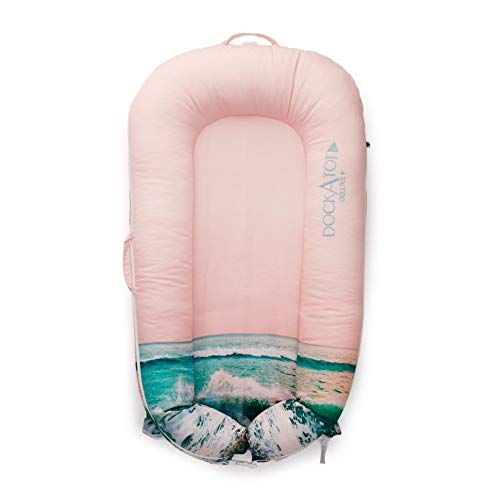  DockATot Deluxe+ Dock (Pristine White) - The All in One Baby Lounger - Perfect for Co Sleeping - Suitable from 0-8 Months (Pristine White)