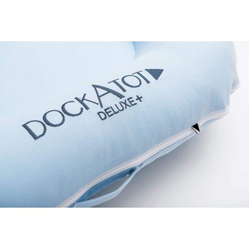  DockATot Deluxe+ Dock (Pristine White) - The All in One Baby Lounger - Perfect for Co Sleeping - Suitable from 0-8 Months (Pristine White)
