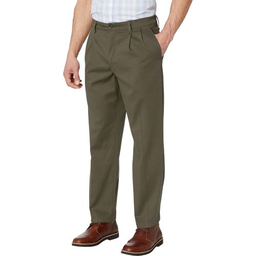  Dockers Mens Easy Khaki D3 Classic Fit Pleated Pants Olive Grove 44 30