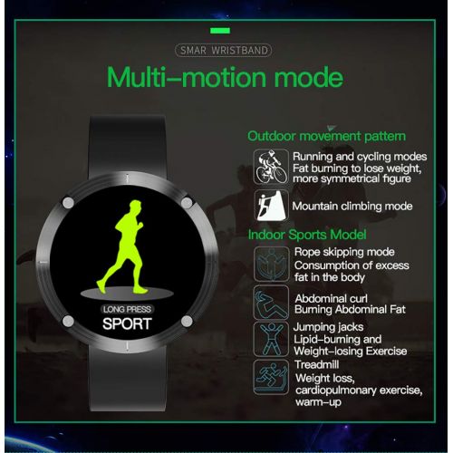  Docooler OUKITEL W5 Smart Watch Sport Lauf Armband Pulsuhr Schrittzahler Fernbedienung Kamera Blutdruck Sport Armband