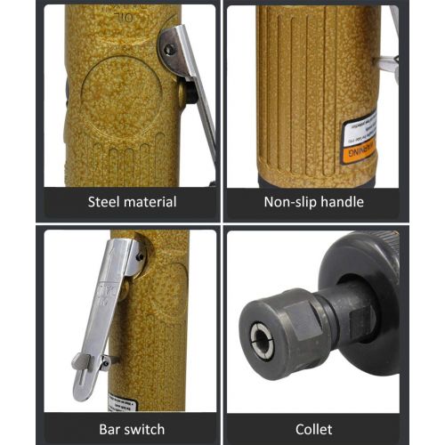  Docooler KP-620 Winkel Die Grinder Werkzeug tragbare Air Die Grinder 1/4 Zoll Pneumatische Luft Winkelschleifmaschine Air Schraubendreher fuer die Holzbearbeitung