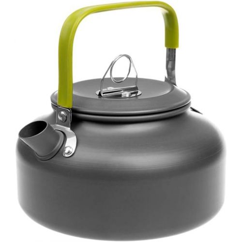  Docooler Camping Kettle - 1.1L & 1.6L Portable Ultra-Light Outdoor Hiking Camping Picnic Water Kettle, Teapot, Coffee Pot - Compact, Quick-Heat & Anti-scalding (0.8L)