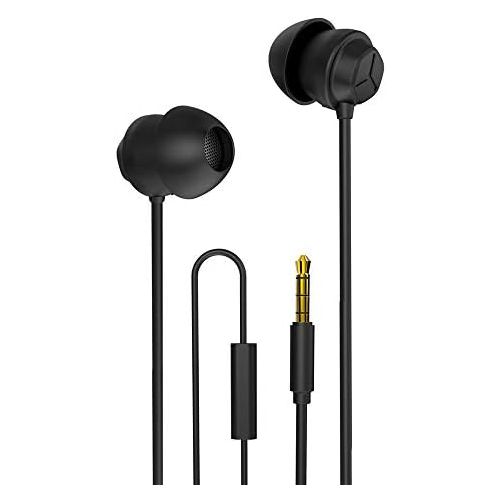  [아마존베스트]Docooler X110 Sleep Headphones Anti Noise In-Ear Headphones Ultra Soft Silicone Earphones 3.5mm Wired Headset Compatible with iPhone Android Smartphones