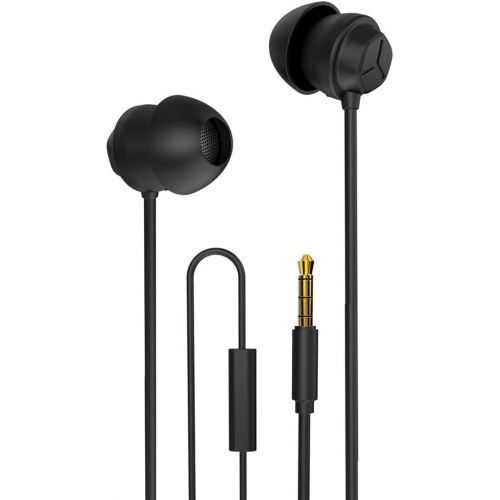  [아마존베스트]Docooler X110 Sleep Headphones Anti Noise In-Ear Headphones Ultra Soft Silicone Earphones 3.5mm Wired Headset Compatible with iPhone Android Smartphones