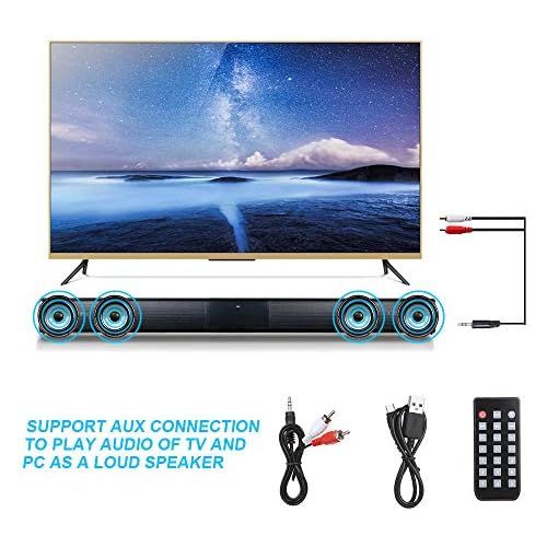  [아마존베스트]-Service-Informationen Docooler Soundbar BT 4.0 Wireless 3D Speaker with Subwoofer Remote Control for TV Multifunctional Stereo System Black