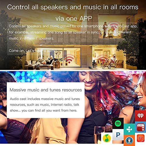  [아마존베스트]-Service-Informationen Docooler M5 AudioCast HIFI Music Receiver Airplay DLNA IOS & Android Airmusic 2.4G WIFI Audio Speaker for Spotify Wireless Sound Streamer