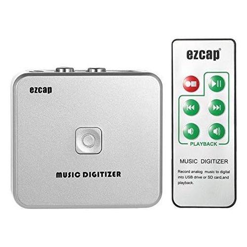  [아마존베스트]Recorder, Docooler EZCAP Audio Capture Recorder Music Digitizer with 3.5mm and RCA Ports on SD Card USB Disk MP3file with Remote Control