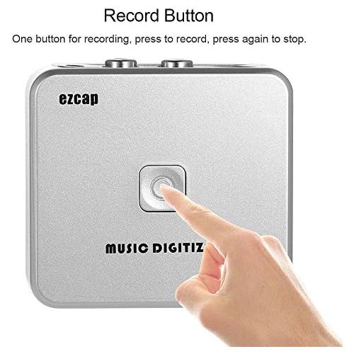  [아마존베스트]Recorder, Docooler EZCAP Audio Capture Recorder Music Digitizer with 3.5mm and RCA Ports on SD Card USB Disk MP3file with Remote Control