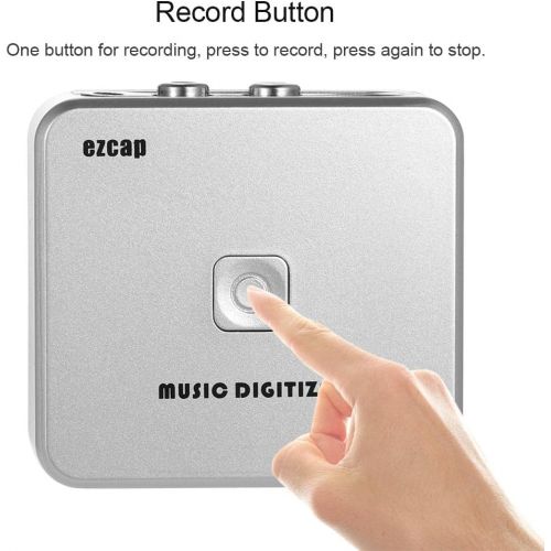  [아마존베스트]Recorder, Docooler EZCAP Audio Capture Recorder Music Digitizer with 3.5mm and RCA Ports on SD Card USB Disk MP3file with Remote Control