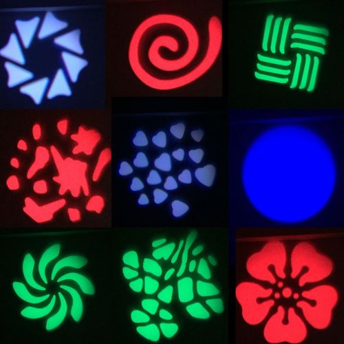  Docooler 50W Moving Head Light Auto Rotating DMX512 513 Channels Sound Control RGB Color Changing Gobo Pattern LED for Disco KTV Club Party