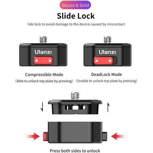  Docooler*a Claw Quick Release Plate Camera Mount Adapter with 1/4 Inch Screw Compatible with Sony/Nikon Cameras/Zhiyun/Feiyu/DJI/Moza Stablizer