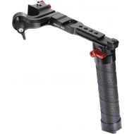 Docooler*a Gimbal Stabilizer Handle Grip Extension Bracket with Cold Shoe Mounts 1/4 Inch Threads Aluminum Alloy Compatible with DJI Ronin RSC2