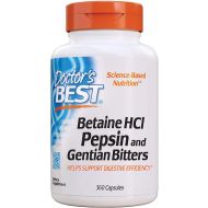 [아마존 핫딜] [아마존핫딜]Doctors Best Betaine HCI Pepsin & Gentian Bitters, Non-GMO, Gluten Free, Digestion Support, 360 Caps