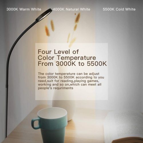  [아마존 핫딜] [아마존핫딜]Dodocool Floor Lamp, Remote & Touch Control 2500K-6000K LED Floor Lamp for Bedroom and 4 Color Temperatures Standing Lamp with Stepless Dimmer, dodocool Standing Light for Living Room Bedro