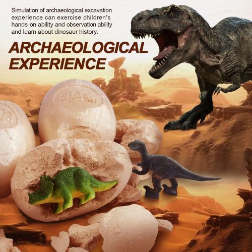  Dodosky Dig Up Dinosaur Fossil Eggs, Dinosaur Eggs Excavation Easter Toys for 5 6 7 8 9 10 11 12 13 Year Old Kids Gifts for 6-15 Year Olds Boys Girls STEM Toys for 4-12 Year Olds B