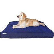 Dogbed4less Premium Durable Orthopedic Shredded Memory Foam Dog Bed Pillow with Waterproof Internal Liner and Strong External Cover for Small Medium to Extra Large Pet - 6 Sizes