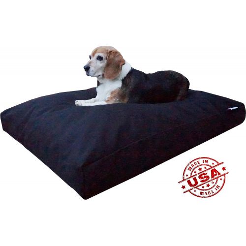  Dogbed4less Premium Durable Orthopedic Shredded Memory Foam Dog Bed Pillow with Waterproof Internal Liner and Strong External Cover for Small Medium to Extra Large Pet - 6 Sizes