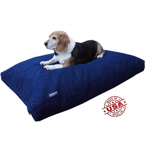  Dogbed4less Premium Durable Orthopedic Shredded Memory Foam Dog Bed Pillow with Waterproof Internal Liner and Strong External Cover for Small Medium to Extra Large Pet - 6 Sizes