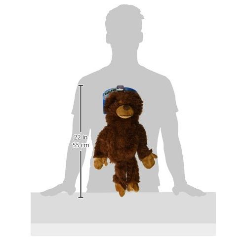  Doggles 2-Liter Monkey Dog Toy, Brown