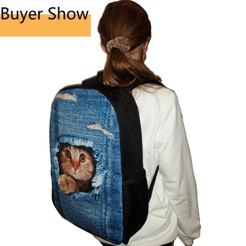  Doginthehole dogintheholeStylish Zoo Animal Kids Backpacks Girl Boys Crazy Horse School Bags