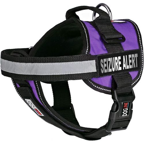  Dogline Unimax Multi-Purpose Dog Harness Vest with Seizure Alert Patches Adjustable Straps, Comfy Fit, Breathable Neoprene for Service, Identification and Training Dogs