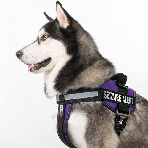  Dogline Unimax Multi-Purpose Dog Harness Vest with Seizure Alert Patches Adjustable Straps, Comfy Fit, Breathable Neoprene for Service, Identification and Training Dogs