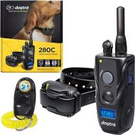 Dogtra 280C Remote Training E-Collar - 1/2 Mile Range - 127 Static Stimulation Levels, Vibration, LCD Screen, Rechargeable, Waterproof, Electric Dog Collar for Obedience Training of Small, Medium Dogs