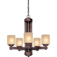 Dolan Designs 2700-90 Sherwood 5 Light Chandelier, Sienna