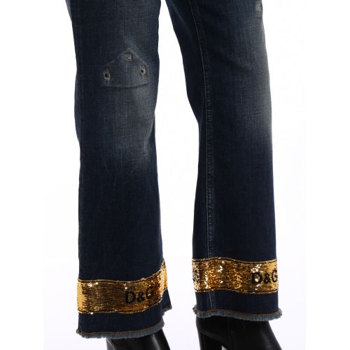  Dolce & Gabbana Pretty gold sequin jeans