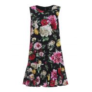 Dolce & Gabbana Flounced floral cady A-line dress