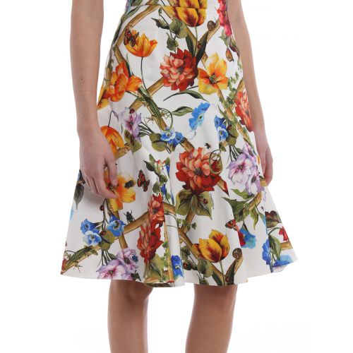  Dolce & Gabbana Flower print cotton drill dress