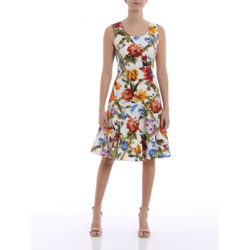  Dolce & Gabbana Flower print cotton drill dress