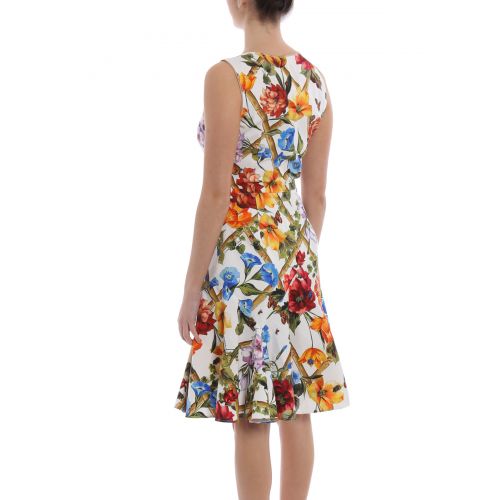  Dolce & Gabbana Flower print cotton drill dress