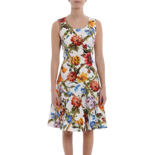  Dolce & Gabbana Flower print cotton drill dress