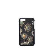 Dolce & Gabbana Heart print leather iPhone 7 cover