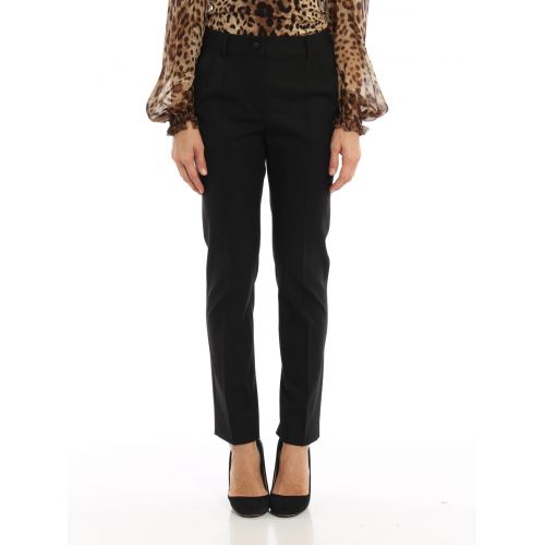  Dolce & Gabbana Wool and silk tailored trousers