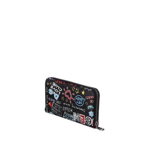  Dolce & Gabbana Mural print leather wallet